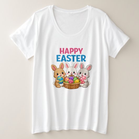 Oster-T-Shirt Große Größe T-Shirt (Design vorne)