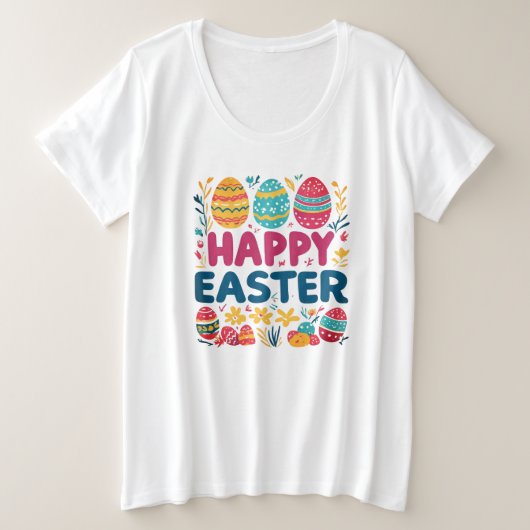 Oster-T-Shirt Große Größe T-Shirt (Design vorne)