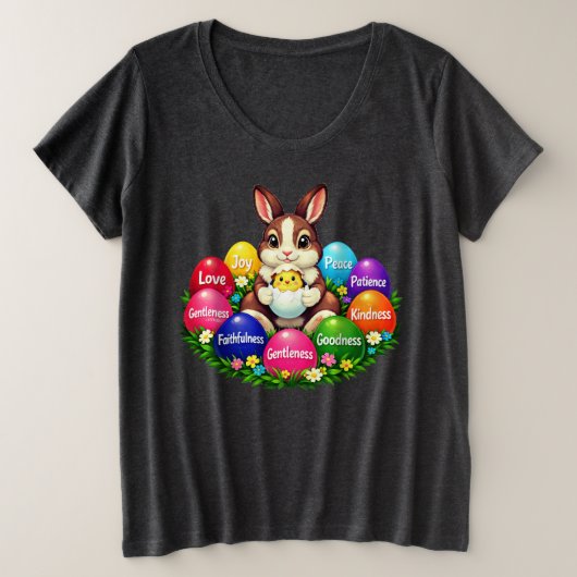 Oster-T-Shirt Große Größe T-Shirt (Design vorne)