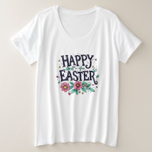 Oster-T-Shirt Große Größe T-Shirt (Design vorne)