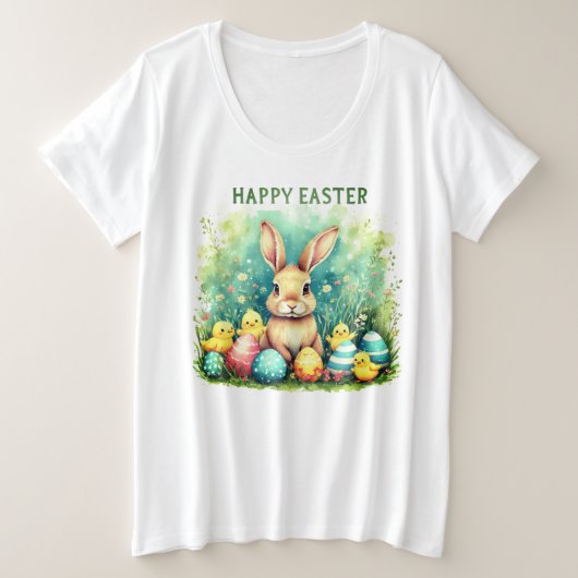 Oster-T-Shirt Große Größe T-Shirt (Design vorne)