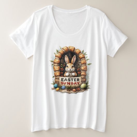 Oster-T-Shirt Große Größe T-Shirt (Design vorne)