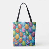 Oster-Tasche mit dekorierten bunten Eiern Tasche (Rückseite)