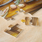 Oster-Teeparty der Feen mit Häschen und Frühlingsf Puzzle (Seite)