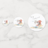 Oster-Tischkonfetti mit Pony und Osterhase Konfetti (Vorderseiten)