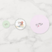 Oster-Tischkonfetti mit Pony und Osterhase Konfetti (Rückseiten)