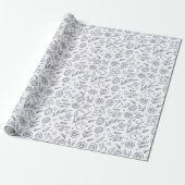 Oster-Verpackungspapier mit botanischem Hasen Geschenkpapier (Ungerollt)