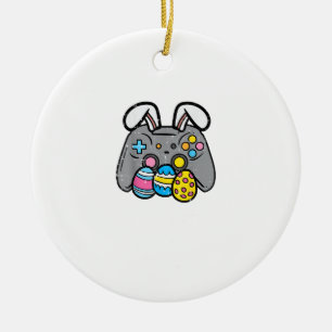Oster-Videospiel-Hasen-Eier-Gaming-Gamer-Jungen-Mä Keramik Ornament