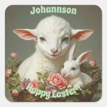 Oster-Vintage-Lamm & Hase personalisieren