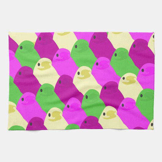 Oster-Vogel-Süßigkeiten Handtuch (Horizontal)