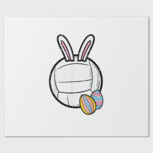 Oster-Volleyball-Hase Sportlerin Frauen Mädchen  Geschenkpapier