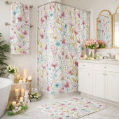 Oster-Wasserfarben-Blumenmuster Badhandtuch Set