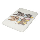 Oster-Yorkshire-Terrier-Hunde Badematte (Schrägansicht)