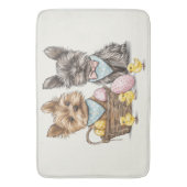 Oster-Yorkshire-Terrier-Hunde Badematte (Vorderseite Vertikal)