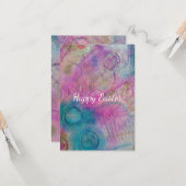 OsterAbstrakte gemischte Medien Karte (Vorderseite/Rückseite Beispiel)