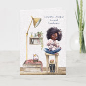 Osterafrikanisches Mädchen Karte (Vorderseite)