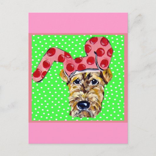 Osteraie Feiertagspostkarte (Vorderseite)