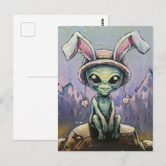 OsterAlien Postkarte (Vorne/Hinten)