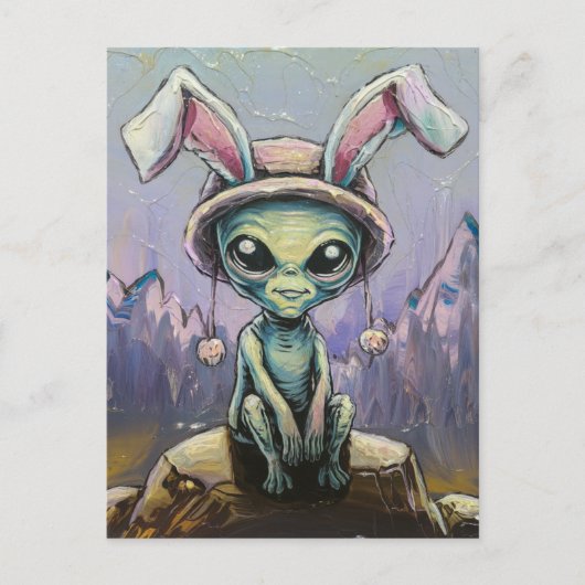 OsterAlien Postkarte (Vorderseite)