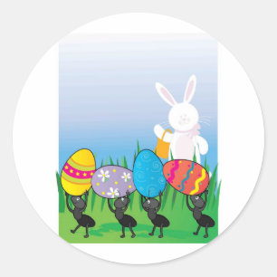 Osteranzen Runder Aufkleber