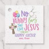 Osteraufkleber, Christlicher Religiöser Osteraufkl Geschenkanhänger (Vorderseite)