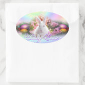 Osteraufkleber Ovaler Aufkleber (Tasche)