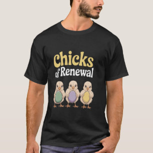 Osterbabyküken mit Eiern Hasen und Saison- T-Shirt