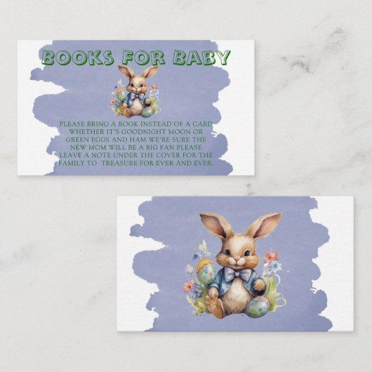 Osterbälge Eier Blumenbücher für Kinder Begleitkarte (Vorne/Hinten)