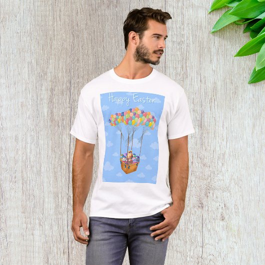 Osterballonkörbe mit bunten Eiern T-Shirt