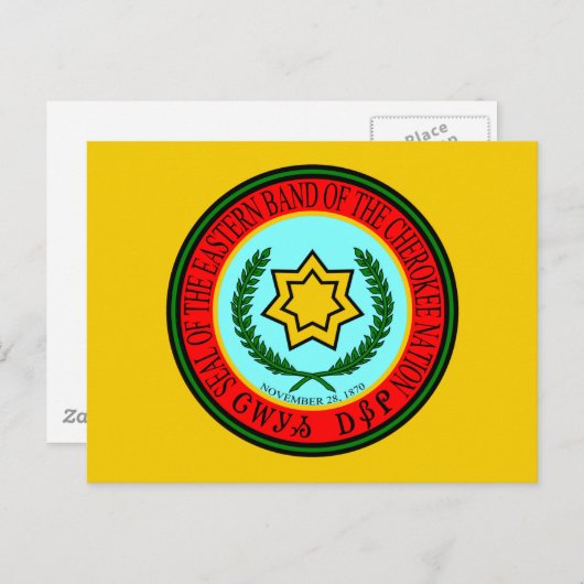 Osterband des Cherokee-Siegels Postkarte (Vorne/Hinten)