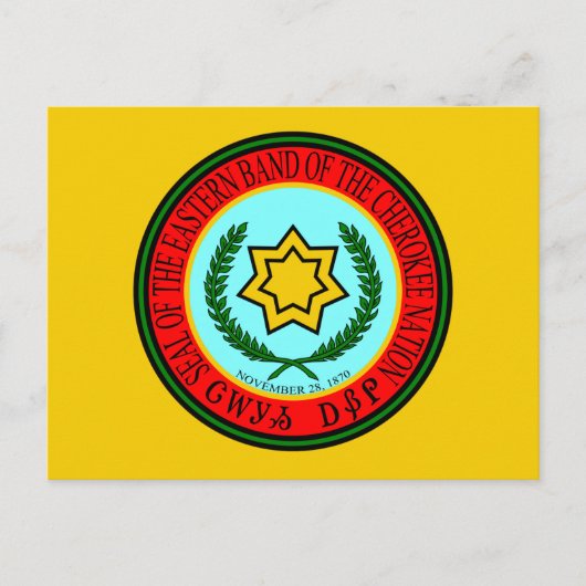 Osterband des Cherokee-Siegels Postkarte (Vorderseite)