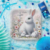 Osterbände, Daisien und Kreuz Pappteller (Party)