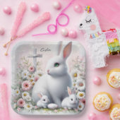 Osterbände, Daisien und Kreuz Pappteller (Party)