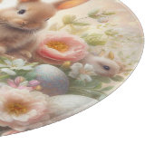 Osterbände und Blume Schneidebrett (Ecke)