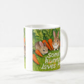 Osterbände und Karotten Kaffeetasse (VorderseiteRechts)