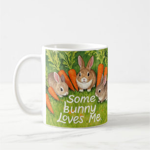 Osterbände und Karotten Kaffeetasse