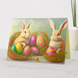 Osterbänder in Körben Karte