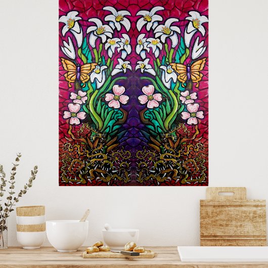 Osterbanner Poster (Küche)