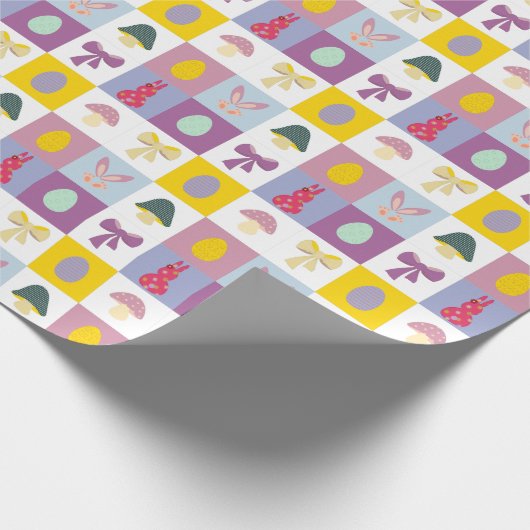 Osterbärchen Geschenkpapier (Ecke)