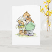 Osterbärenkarte Karte (Gelbe Blume)