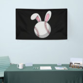 Osterbaseball Bunny Niedlich Rabbit Ohren Banner (Messeveranstaltung)