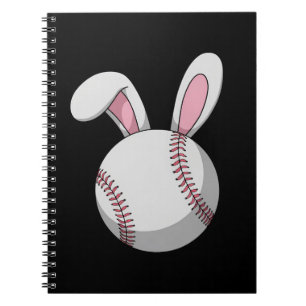 Osterbaseball Bunny Niedlich Rabbit Ohren Notizblock