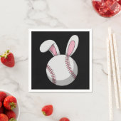 Osterbaseball Bunny Niedlich Rabbit Ohren Serviette (Beispiel)