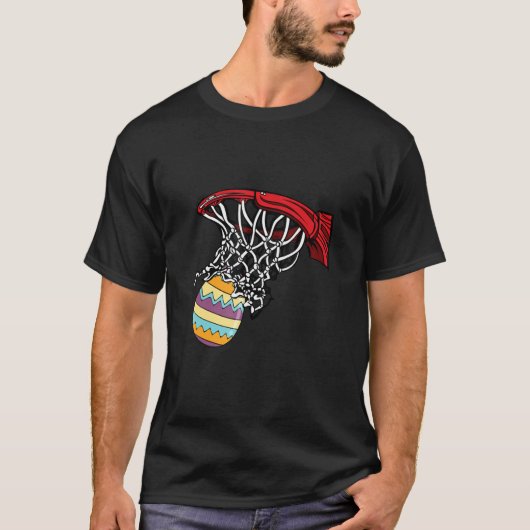 Osterbasketball Ei Jagen Kinder Teens T-Shirt (Vorderseite)