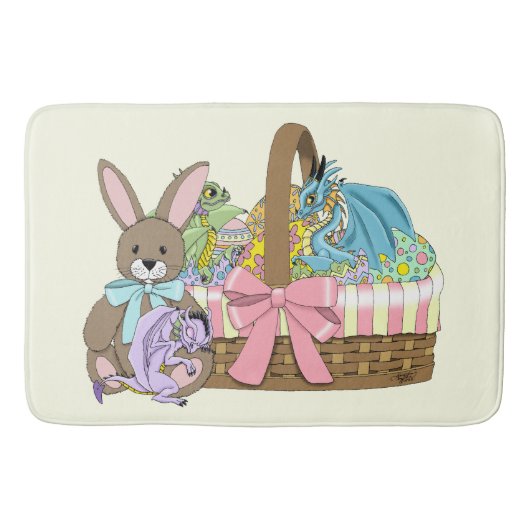 Osterbaskt Dragons Eier Badematte (Vorderseite)