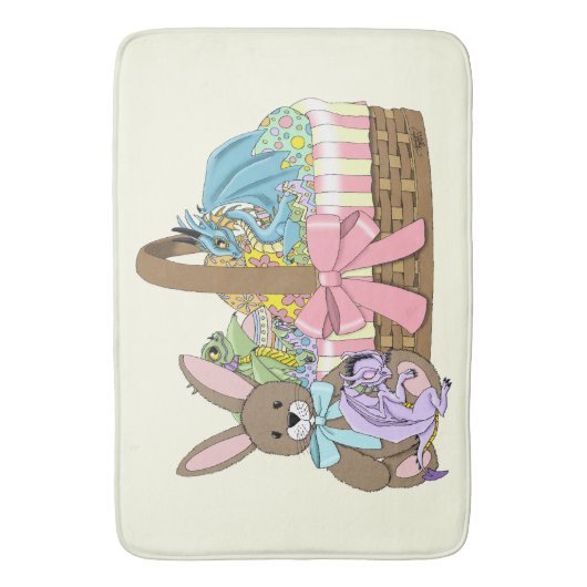 Osterbaskt Dragons Eier Badematte (Vorderseite Vertikal)