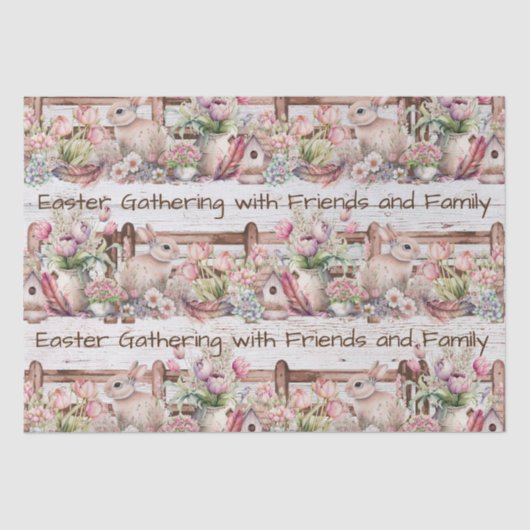 Osterbauernhof Ansammlung Tissue Seidenpapier (Vorderseite)