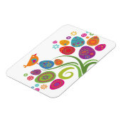Osterbaum mit farbigen Eiern und Blume Magnet (Linke Seite)