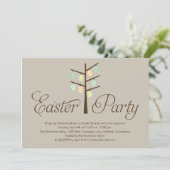 Osterbaum OsterParty Einladung (Stehend Vorderseite)