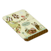 Osterbaum und eine Wäscheleine mit Buchstaben Magnet (Rechte Seite)